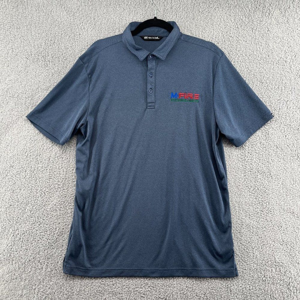 Travis Mathew Coto Performance Polo Size Large Vintage Indigo Size Large Mens